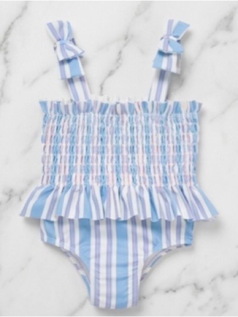 Habitual Smocked Garden Swim One-Piece Swimsuit 18M NWT